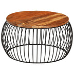 "Saxonvale" Coffee Table Ø68 cm Solid Reclaimed Wood