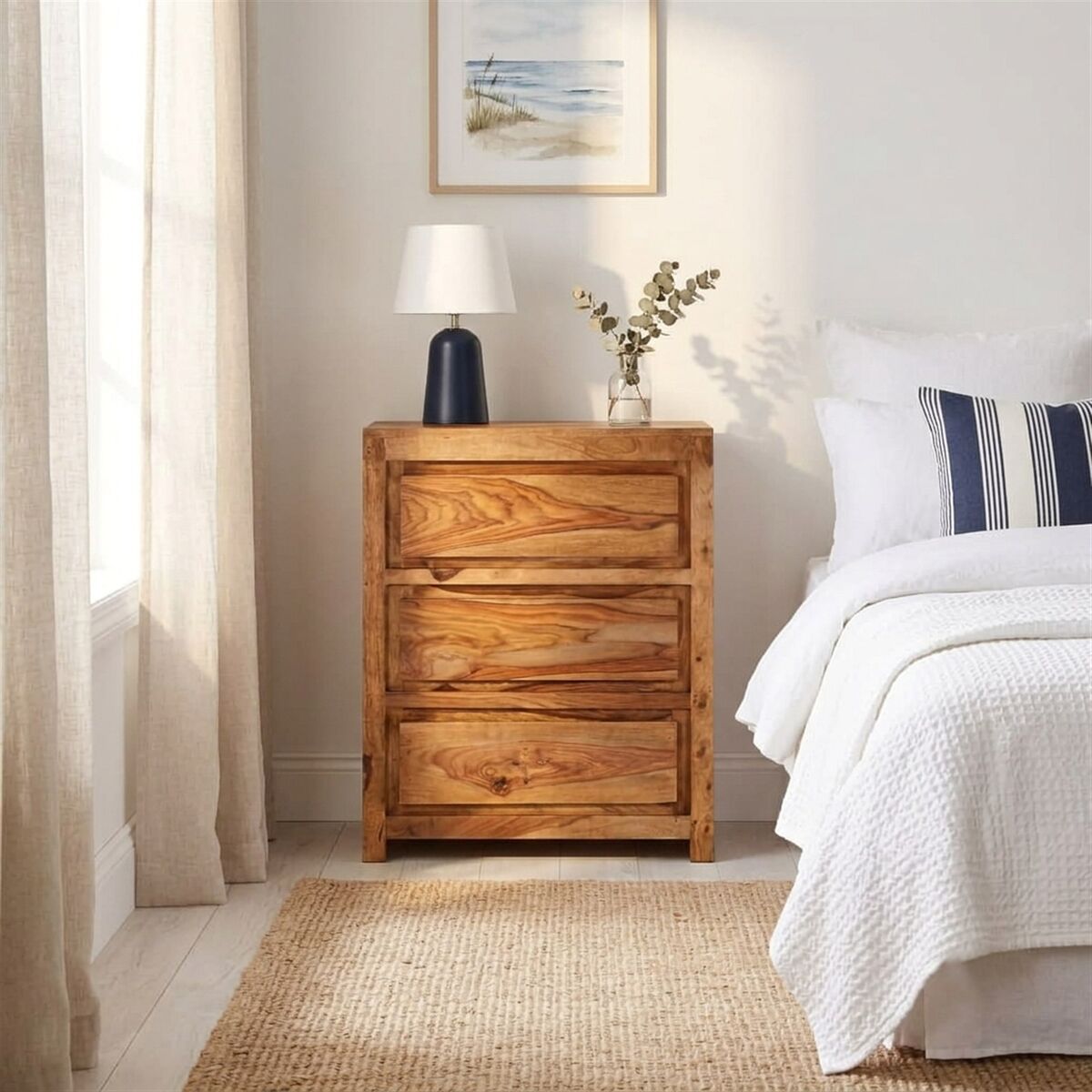 "Shepherd" Drawer Cabinet 60x33x75 cm Solid Wood Acacia