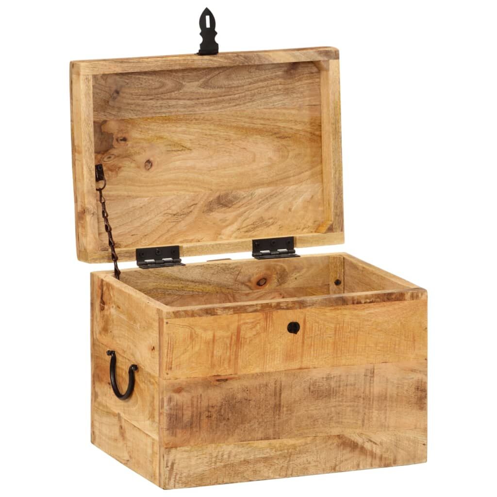 "Solar" Storage Box 39x28x31 cm Solid Wood Mango