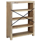 "Larken" 4-Tier Bookcase 80x30x110 cm Solid Wood Acacia