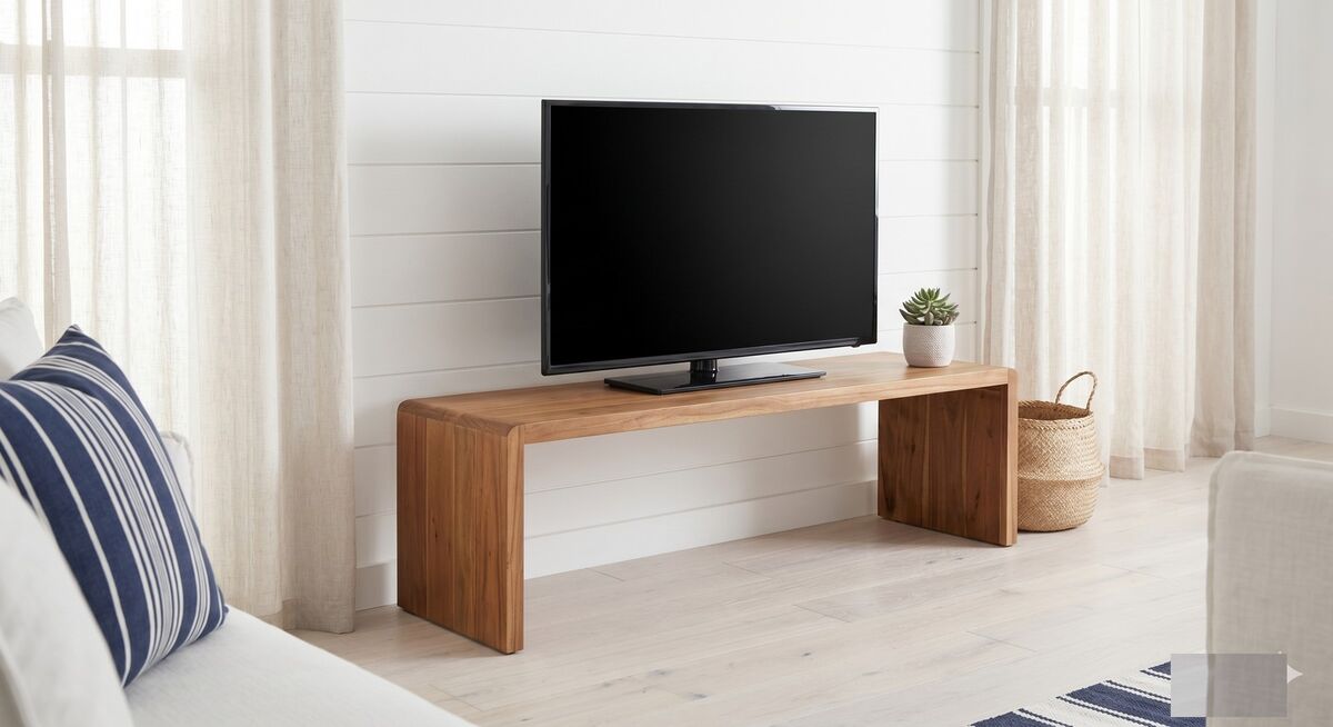"Latona" TV Stand 110x33x33 cm Solid Wood Acacia