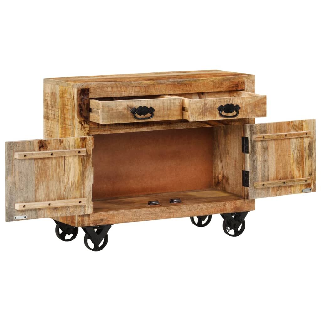 "Therese" Sideboard 80x30x65 cm Solid Rough Wood Mango