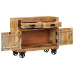"Therese" Sideboard 80x30x65 cm Solid Rough Wood Mango