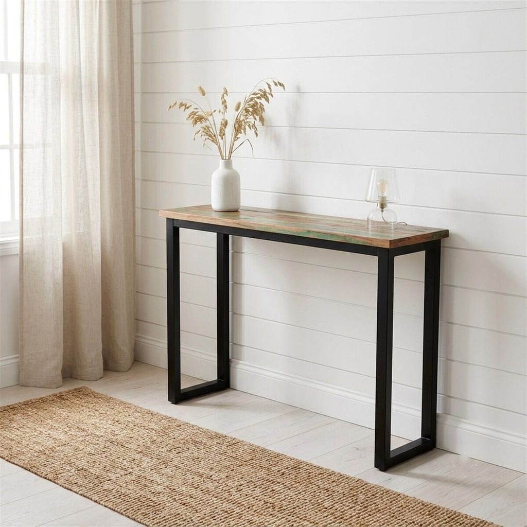 "Torrs" Console Table 110x35x75 cm Solid Wood Reclaimed