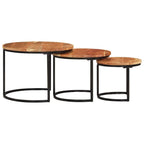 "Valadon" Nesting Tables 3 pcs Solid Wood Acacia