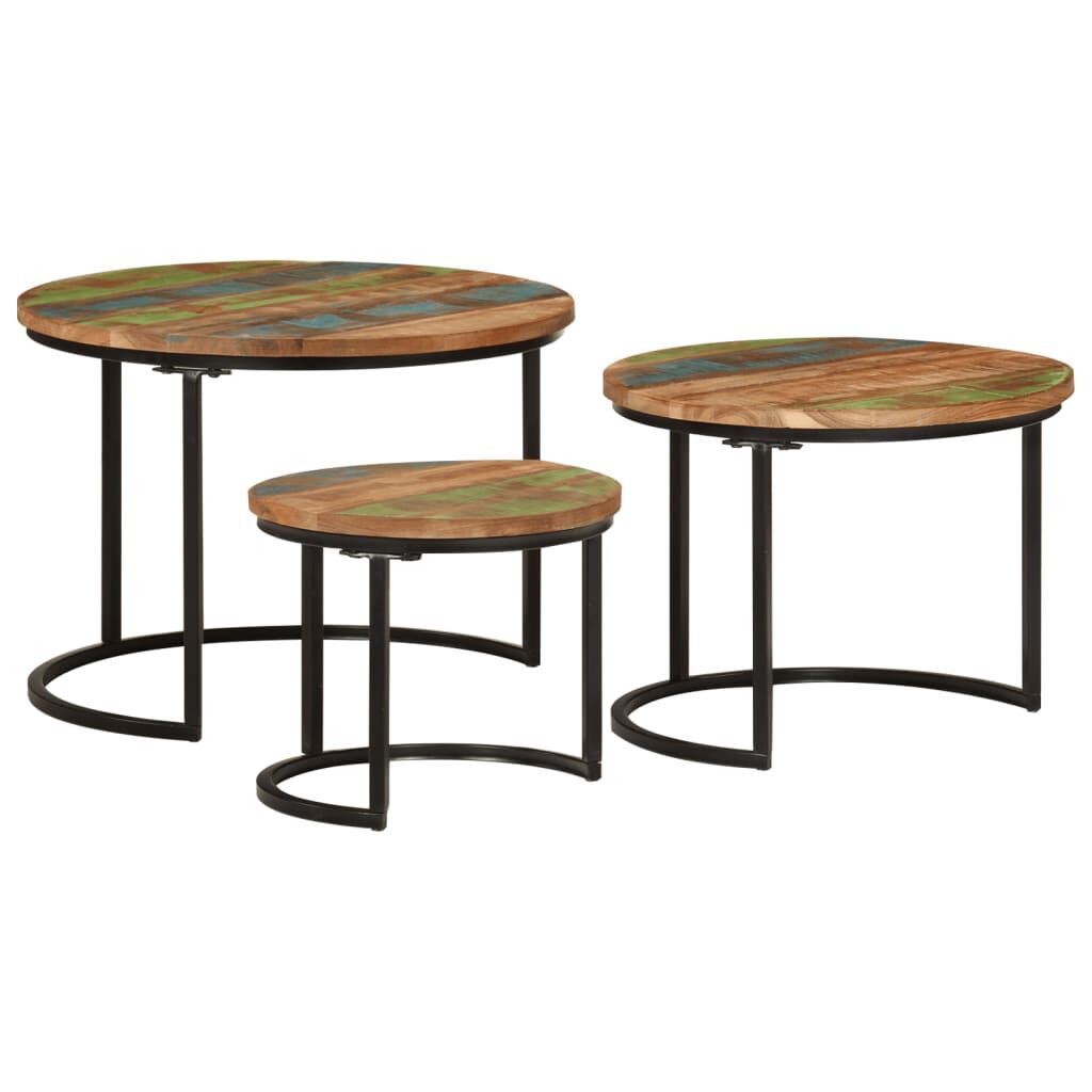 "Valerie" Nesting Tables 3 pcs Solid Wood Reclaimed