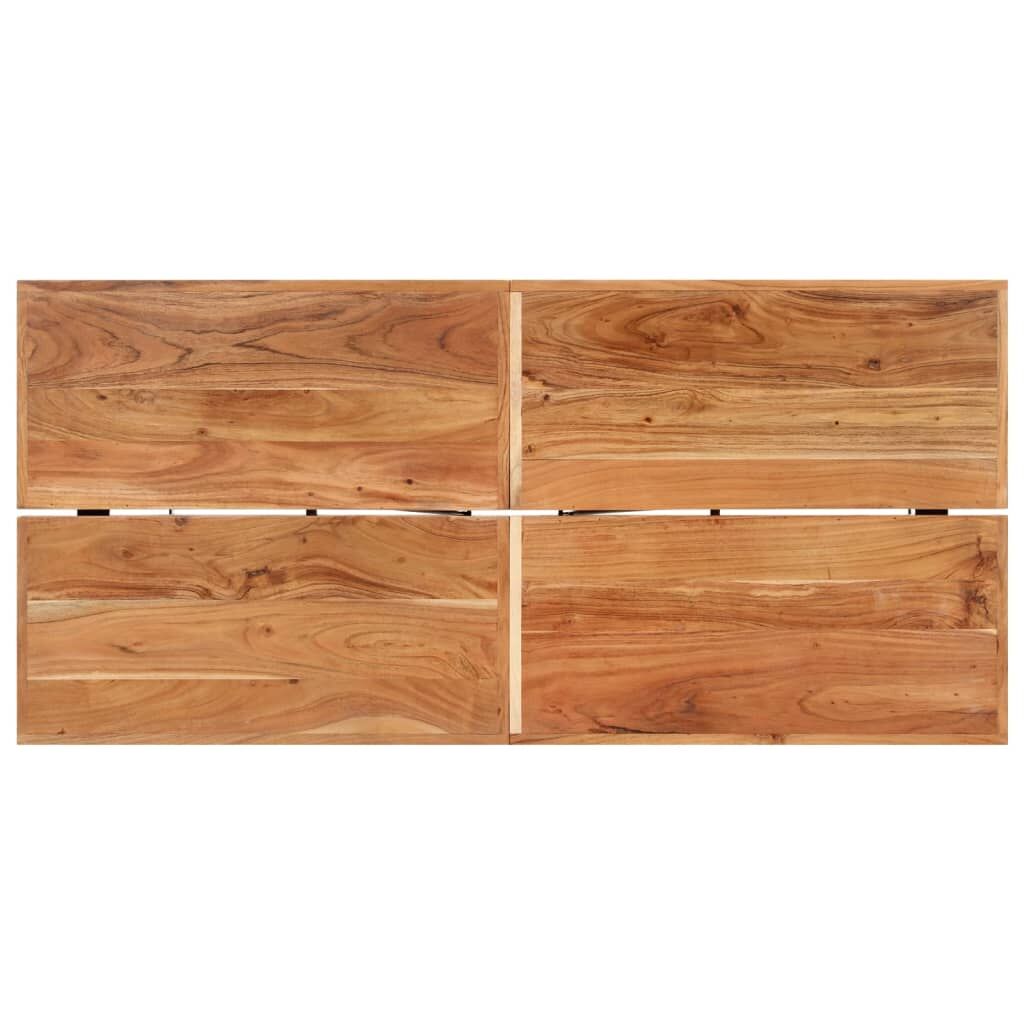 "Veale" Bar Table 150x70x107 cm Solid Wood Acacia and Iron