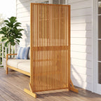 "Warumbui" Privacy Screen Brown 79,5 x 50 x 150 cm Solid Acacia Wood