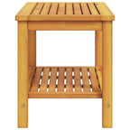 "Waterfall" Side Table Oil Natural 70 x 40 x 45 cm Solid Acacia Wood