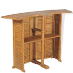 "Louise" Folding Bar Table 155x53x105 cm Solid Teak Wood
