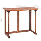 "Carrington" Bistro Table 90x50x75 cm Solid Acacia Wood