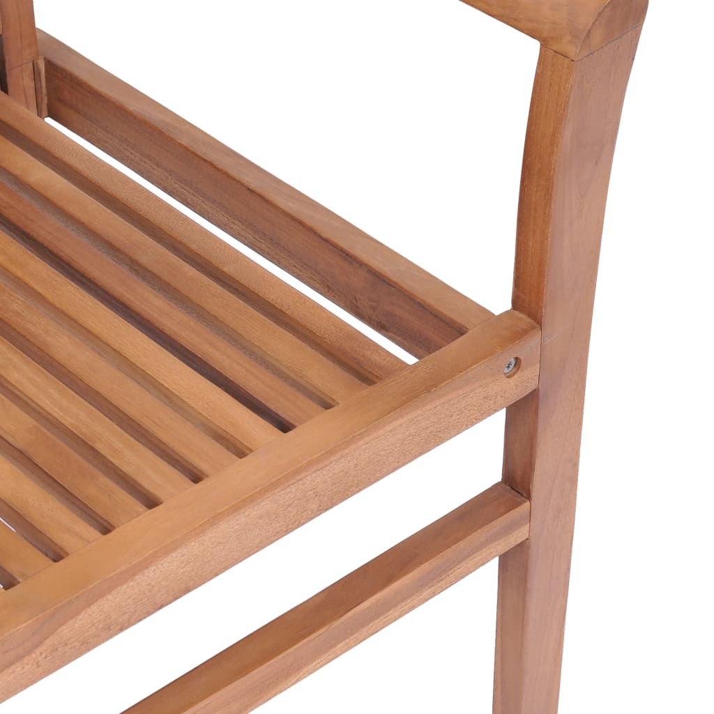 "Marcel" Stacking Dining Chairs 2 pcs Solid Teak