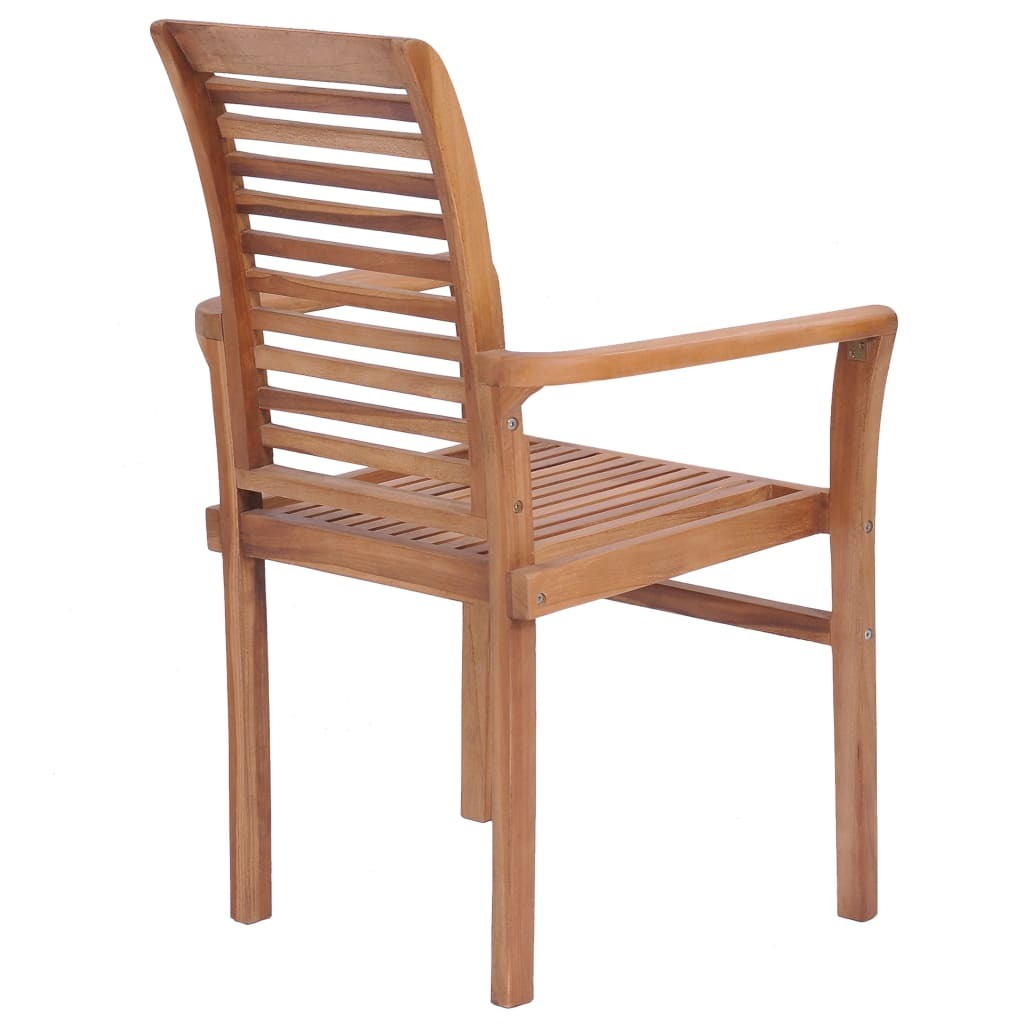 "Marcel" Stacking Dining Chairs 2 pcs Solid Teak