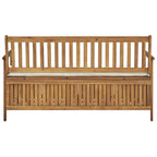 "Marian" Storage Bench with Cushion 148 cm Solid Acacia Wood