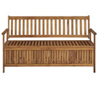 "Marian" Storage Bench with Cushion 148 cm Solid Acacia Wood