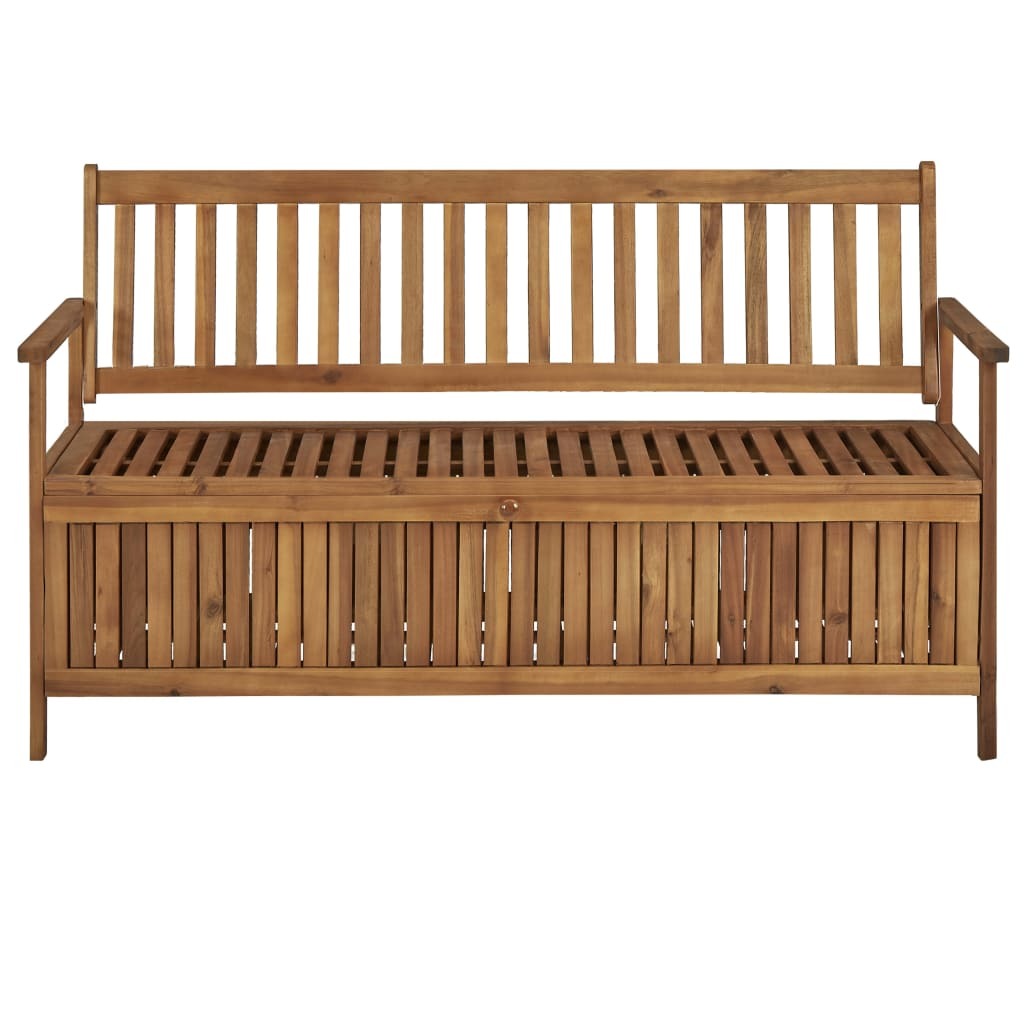 "Marian" Storage Bench with Cushion 148 cm Solid Acacia Wood