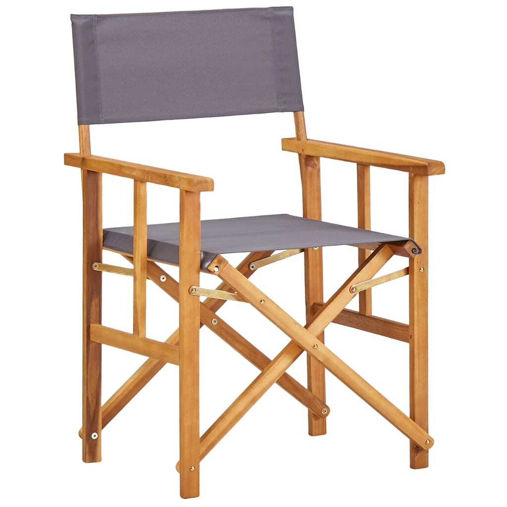 "Marina" Director's Chairs 2 pcs Solid Acacia Wood