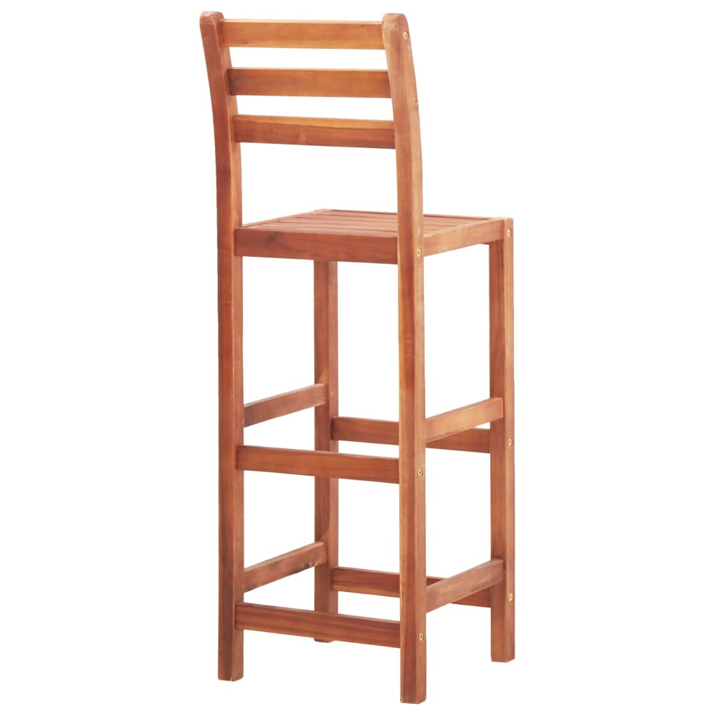 "Mcburney" Bar Chairs 4 pcs Solid Acacia Wood