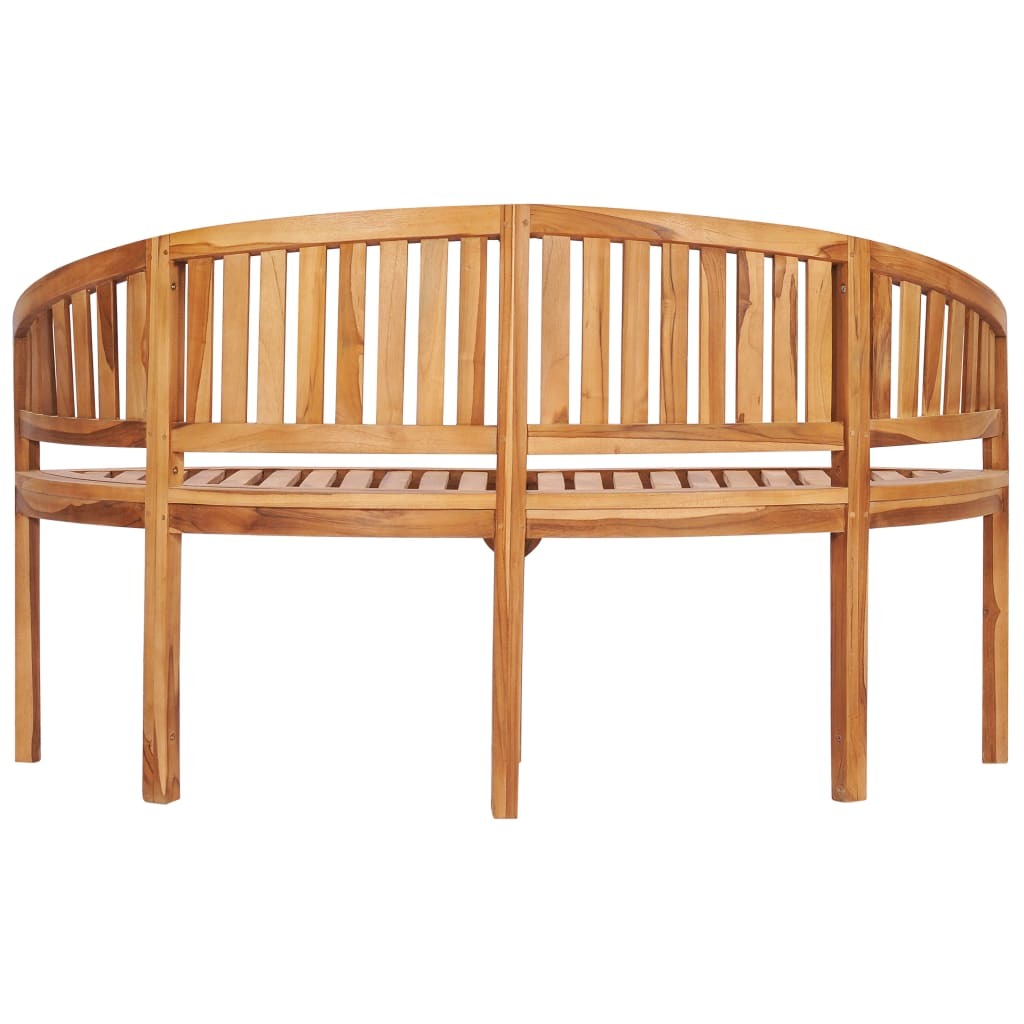 "Meryll" Banana Bench 151 cm Solid Teak Wood
