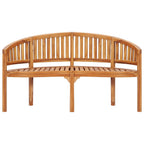 "Meryll" Banana Bench 151 cm Solid Teak Wood