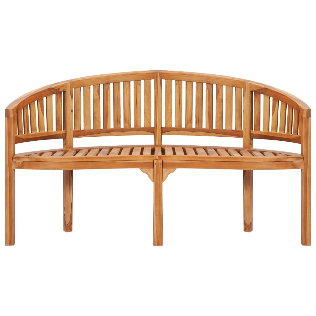 "Meryll" Banana Bench 151 cm Solid Teak Wood