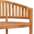"Meryll" Banana Bench 151 cm Solid Teak Wood