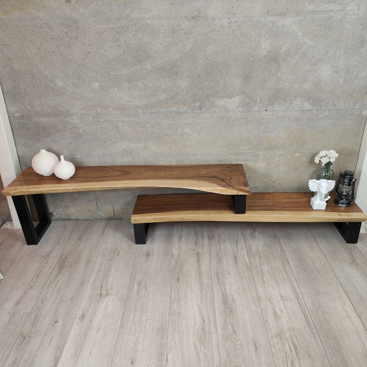 "Bungalow" Raintree Wood Adjustable Length TV Entertainment Unit [1.7m to 2.8m]